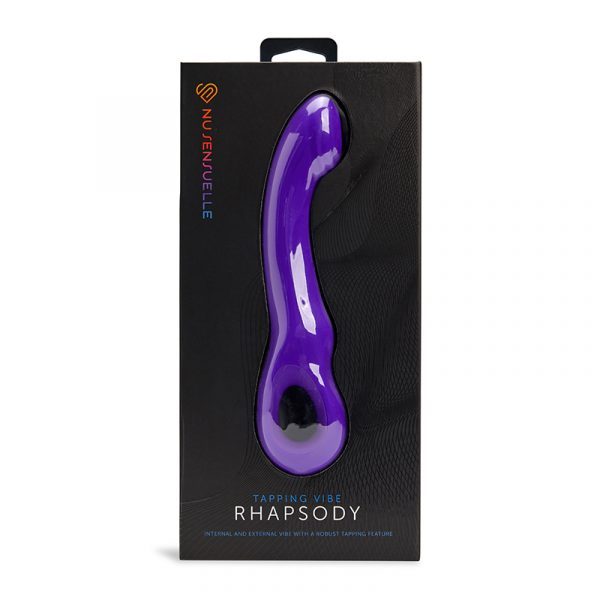 nü Sensuelle Rhapsody tapping vibrator with curved head and dual motors