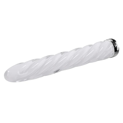 Playboy In A Twist Glass Vibrator