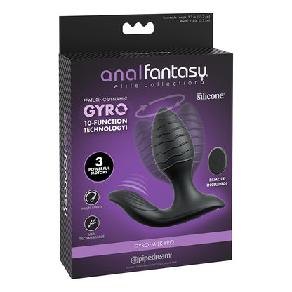 Pipedream Elite Gyro-Milk Pro automated gyrating prostate massager with remote