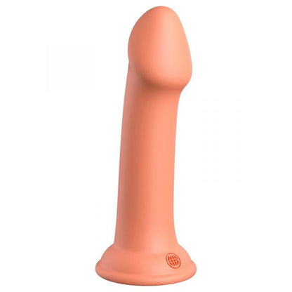 Peach-colored silicone product on a white background