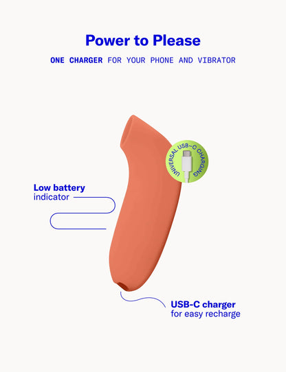 Dame Aer clitoral suction toy in matte silicone finish