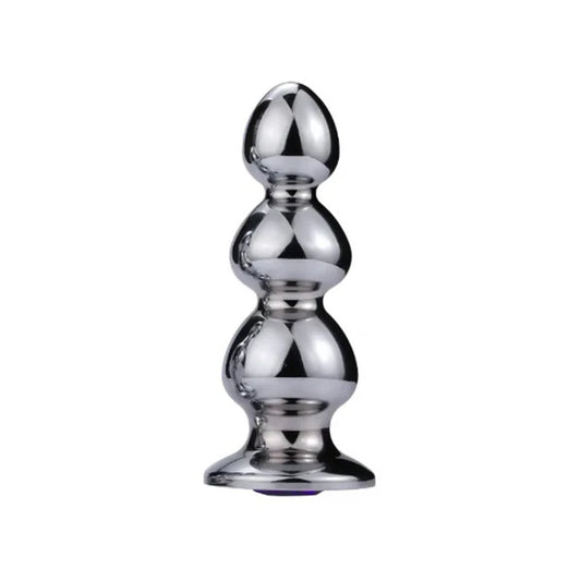 Extreme Anal Triple Bead | XL Stainless Steel Plug