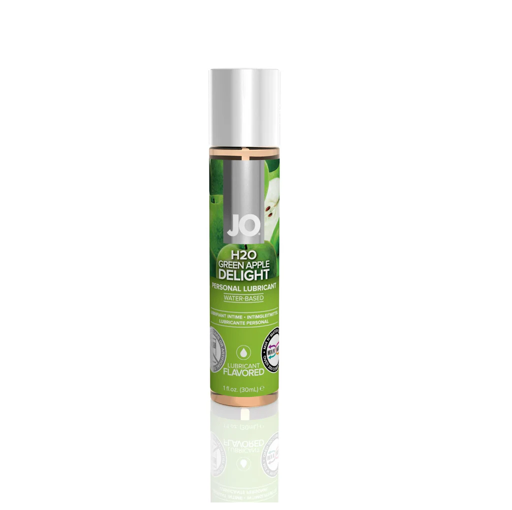 System JO H2O Green Apple Delight Flavored Lubricant - 1 oz /4 oz