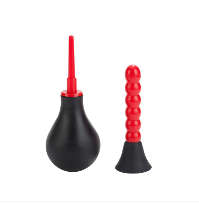 COLT Anal Douche with squeeze bulb and dual interchangeable tips
