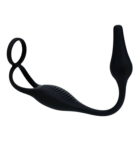 Shots LevelZ Silicone Prostate Stimulator with Cock and Ball Ring