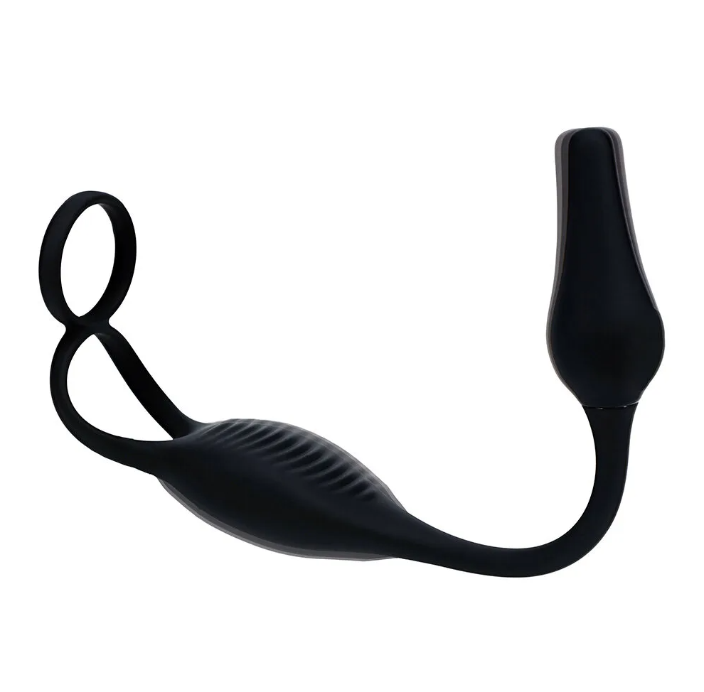 Shots LevelZ Silicone Prostate Stimulator with Cock and Ball Ring