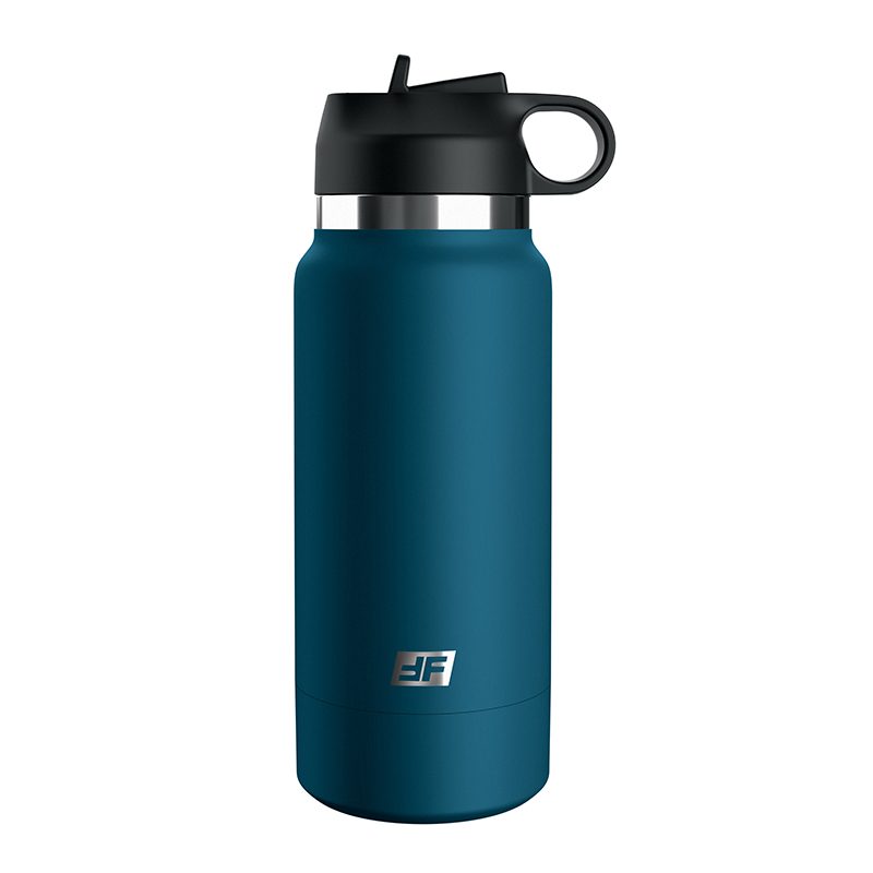 Fuck Flask Private Pleaser blue bottle exterior showing realistic disguise as sports water bottle
