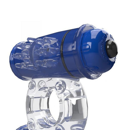 Screaming O 4B Double Wammy vibrating cock ring – clear stretchy ring with dual motors, waterproof and beginner-friendly couples toy.
