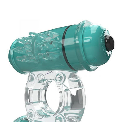 Screaming O 4B Double Wammy vibrating cock ring – clear stretchy ring with dual motors, waterproof and beginner-friendly couples toy.