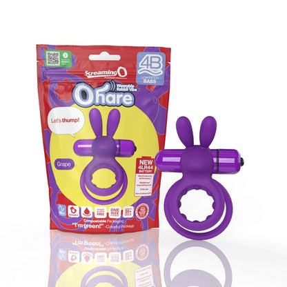 Screaming O 4B Ohare – Vibrating Rabbit Cock Ring with Deep Bass Motor