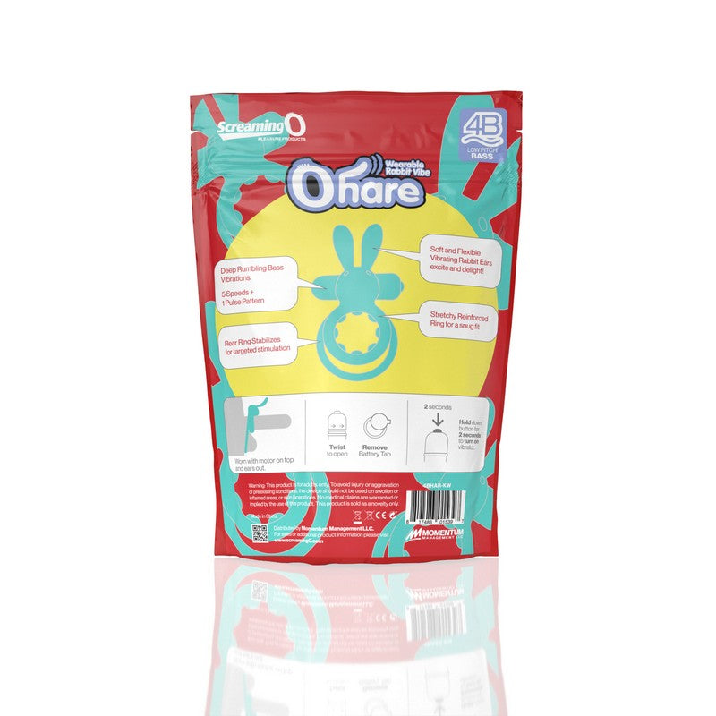 Screaming O 4B Ohare – Vibrating Rabbit Cock Ring with Deep Bass Motor