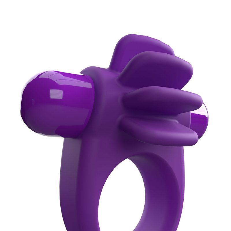 Vibrating cock ring with flexible silicone fins – Screaming O 4B Skooch