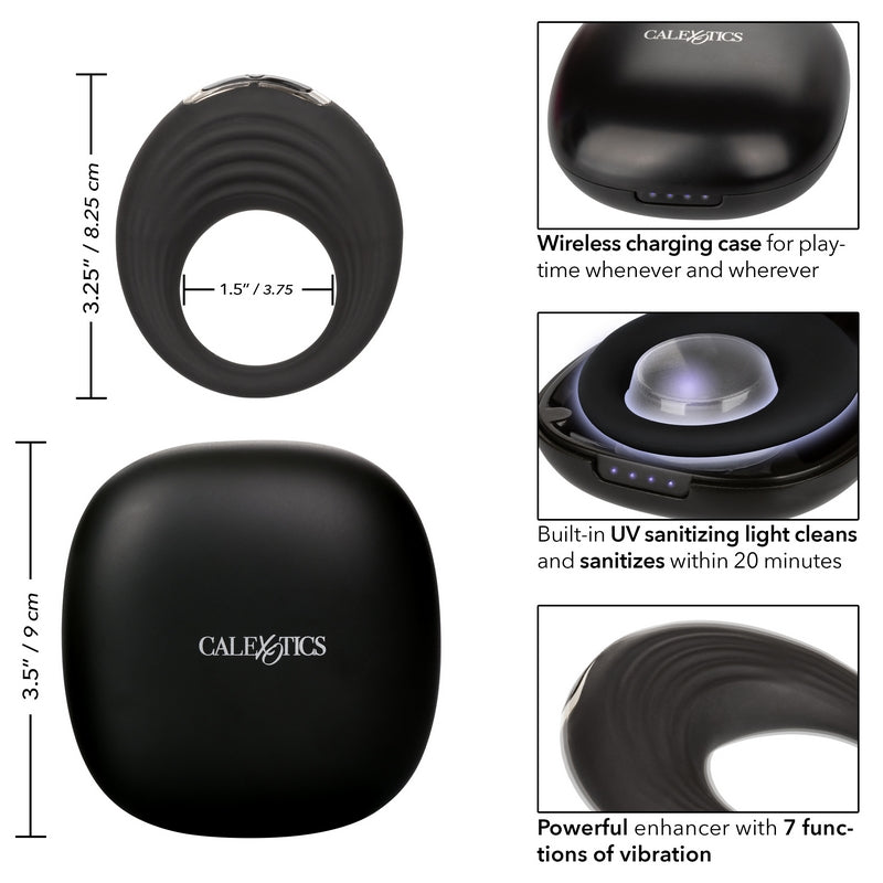 CalExotics MyPod Enhancer Ring Vibrating Cock Ring with UV Sanitizer & Travel Charging Case PurpleNight CalExotics MyPod Enhancer Ring Vibrating Cock Ring with UV Sanitizer & Travel Charging Case PurpleNight