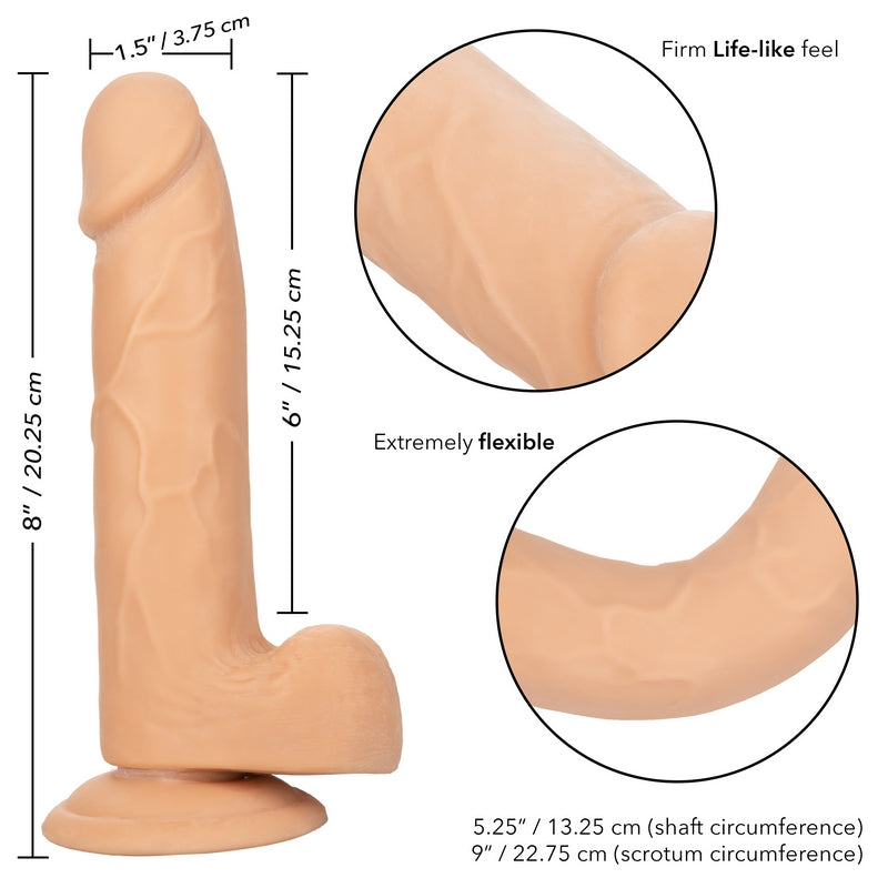 CalExotics Queen 6” Jelly Dildo Ivory