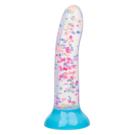 California Exotics Glow Stick Party glow-in-the-dark Liquid Silicone dildo with suction cup