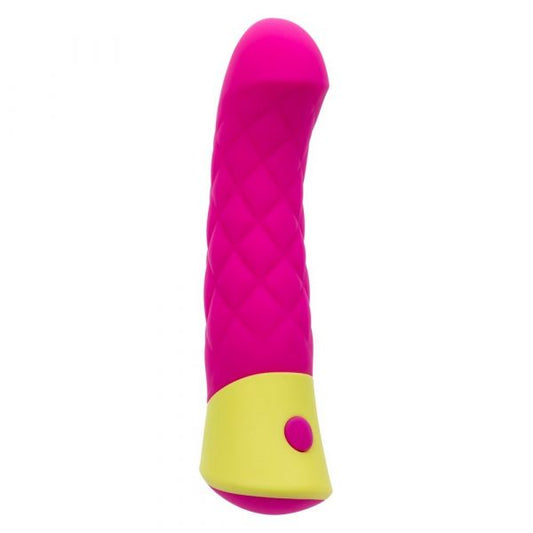 California Exotics Rave Quilted G waterproof silicone G-spot vibrator with quilted texture