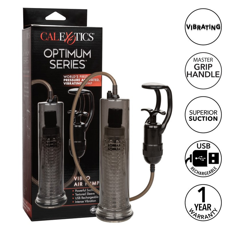 CalExotics Optimum Series Vibro Air Pump with pressure-activated vibration and Master Grip handle