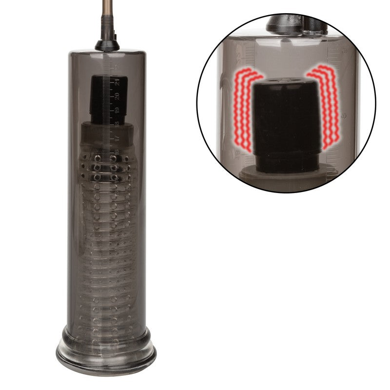 CalExotics Optimum Series Vibro Air Pump with pressure-activated vibration and Master Grip handle