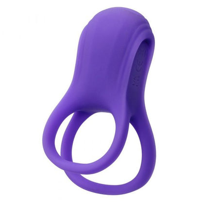 CalExotics Basic Essentials Rechargeable Dual Support Ring – silicone vibrating couples ring with dual support and waterproof rechargeable design