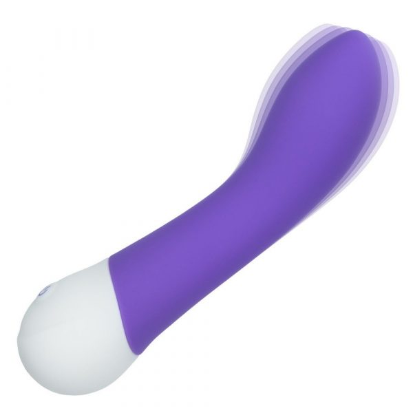 CalExotics Basic Essentials Rechargeable G – curved silicone G-spot vibrator with 10 speeds and waterproof rechargeable design