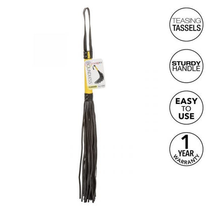 Boundless Flogger black vegan leather BDSM impact play sensory stimulation power play
