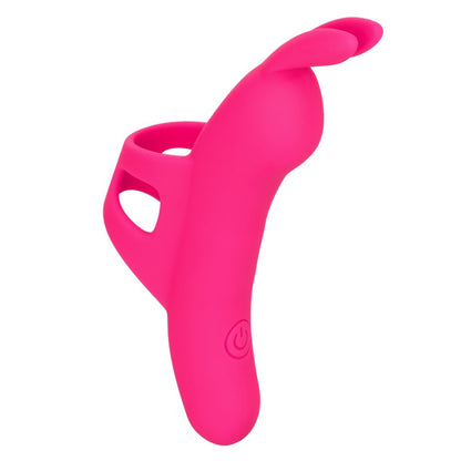 Neon Vibes Flirty Bunny-Ear Finger Vibrator – Pink