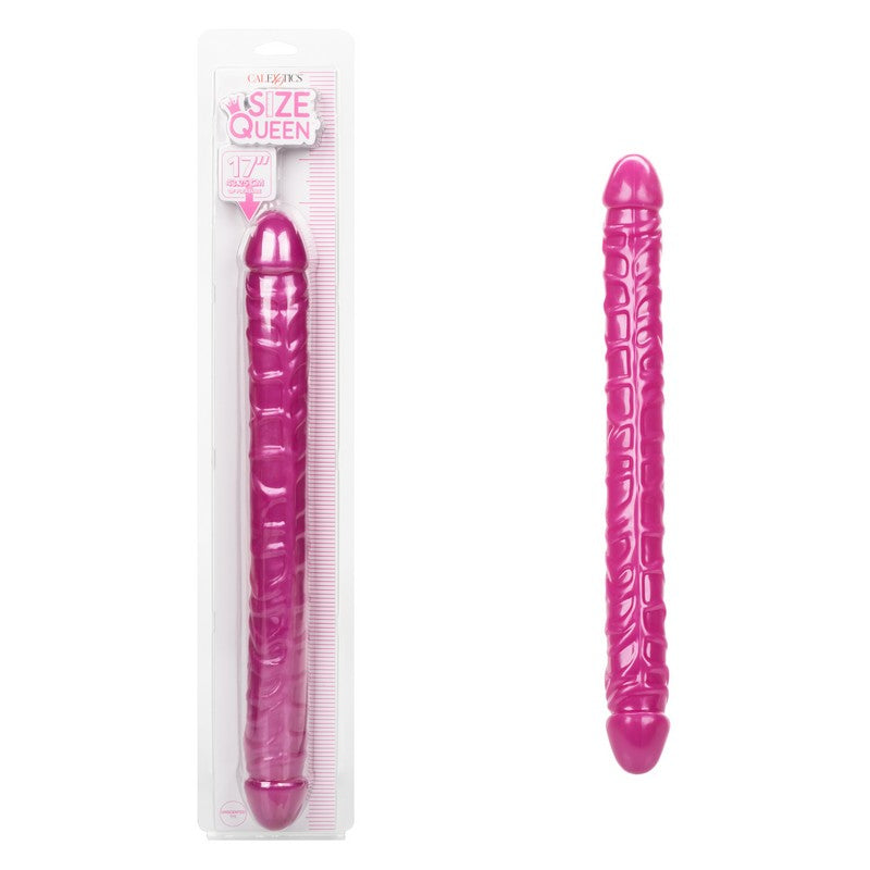 CalExotics Size Queen 17" Double Dong – Realistic Dual-Ended Dildo