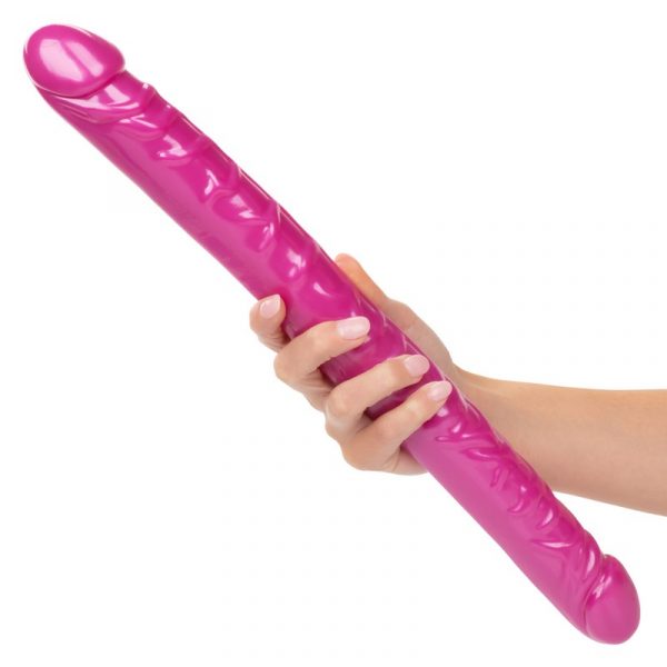 CalExotics Size Queen 17" Double Dong – Realistic Dual-Ended Dildo