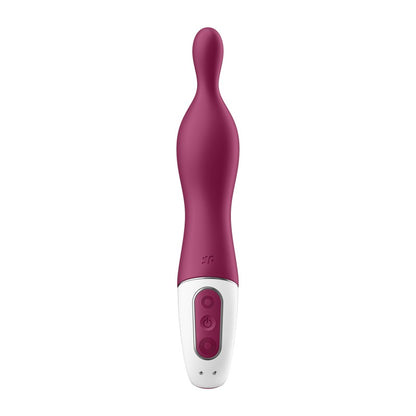 Satisfyer A-Mazing 1 A-spot vibrator in berry color with ergonomic curve