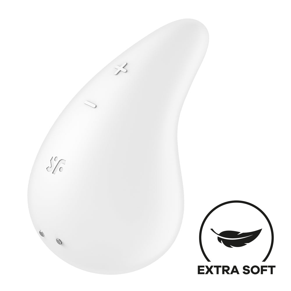 Satisfyer Dew Drop Lay-On Vibrator – Double Silicone Clitoral Stimulator