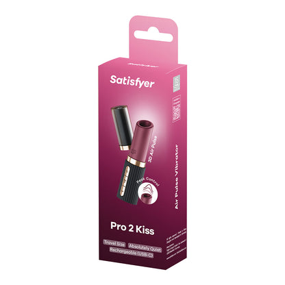 Satisfyer Pro 2 Kiss air pulse clitoral stimulator with silicone body
