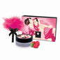 Raspberry-flavored edible body powder for foreplay