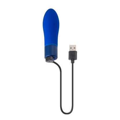 Evolved SELOPA Cobalt Cutie textured bullet vibrator waterproof rechargeable silicone mini vibe