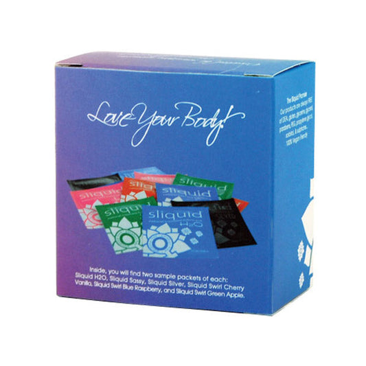 Sliquid Naturals Lube Cube – 12-pack of assorted 5ml pillow lubes