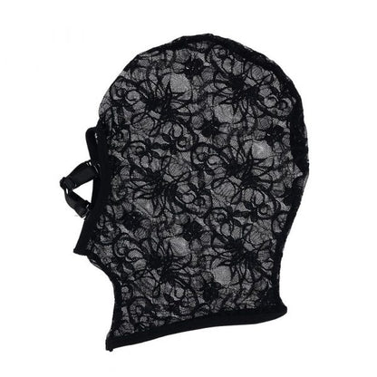 Sportsheets Hush Hood lace sensory hood with removable mouth straps