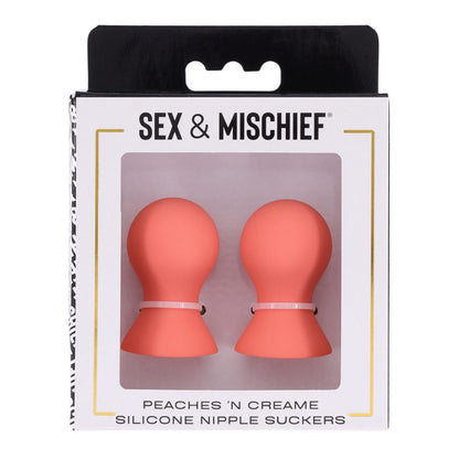 Sportsheets Peaches ’n CreaMe silicone nipple suckers with body-safe silicone and adjustable bulb