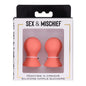 Sportsheets Peaches ’n CreaMe silicone nipple suckers with body-safe silicone and adjustable bulb