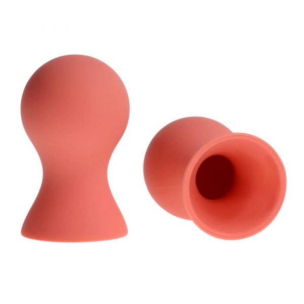 Sportsheets Peaches ’n CreaMe silicone nipple suckers with body-safe silicone and adjustable bulb