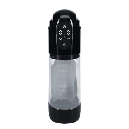 Shots Techno Thrust Automatic Masturbator Pump – Suction-powered penis enlarger and stroker with smooth sleeve