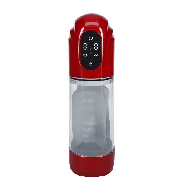 Shots Techno Thrust Automatic Masturbator Pump – Suction-powered penis enlarger and stroker with smooth sleeve