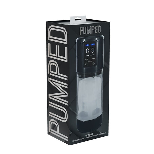 Shots Pumped UltraLift Automatic Penis Pump – Gun Metal masturbator with smooth sleeve and powerful suction