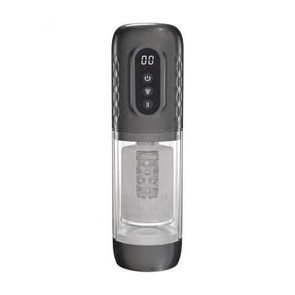 Shots Pumped Vortex Automatic Rotating Masturbator – Gun Metal