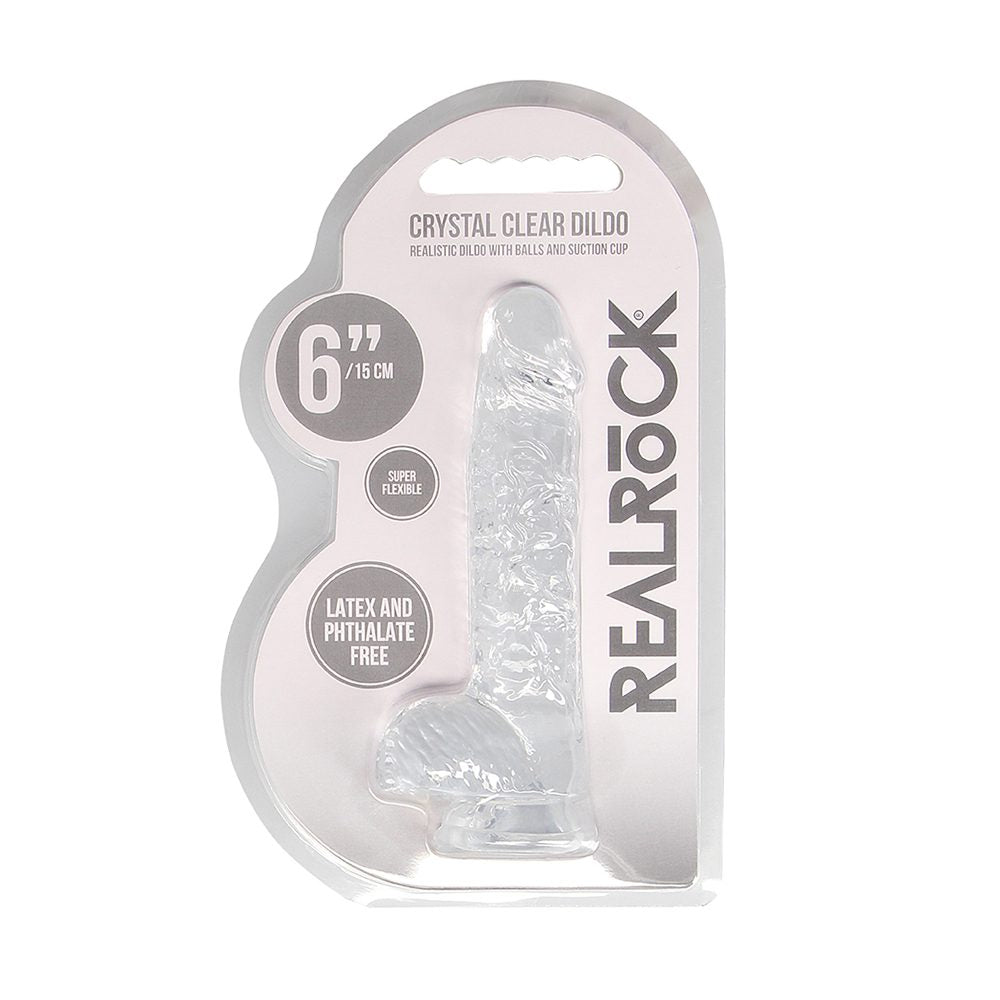 Shots RealRock 6″ Realistic Dildo with Balls