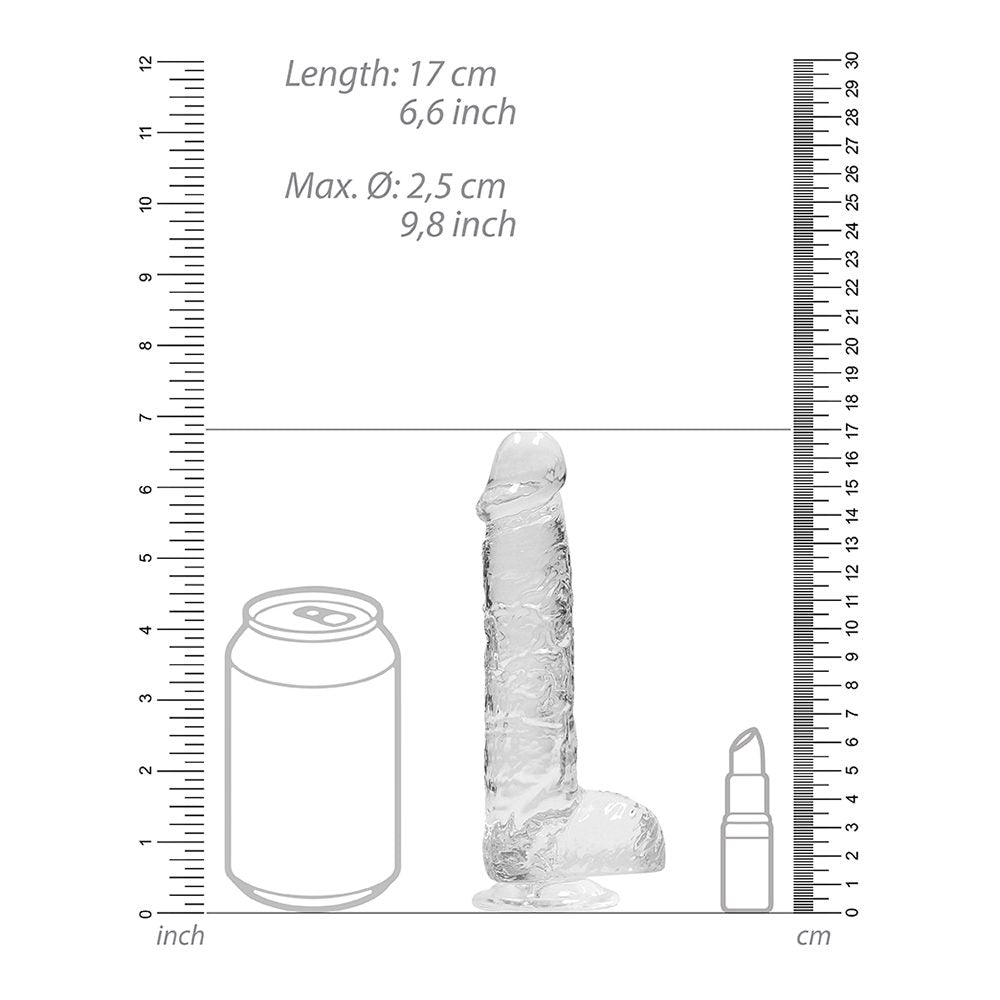 Shots RealRock 6″ Realistic Dildo with Balls