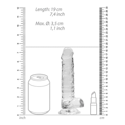 Shots RealRock 7″ Realistic Dildo with Balls