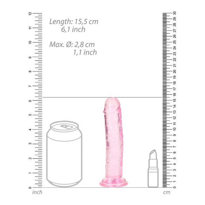 Shots RealRock 6″ Straight Dildo