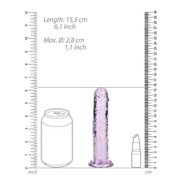 Shots RealRock 6″ Straight Dildo