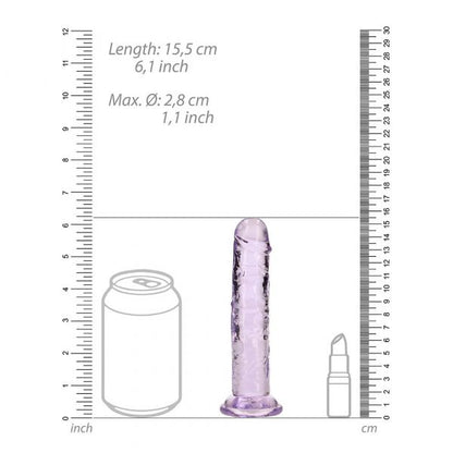 Shots RealRock 6″ Straight Dildo