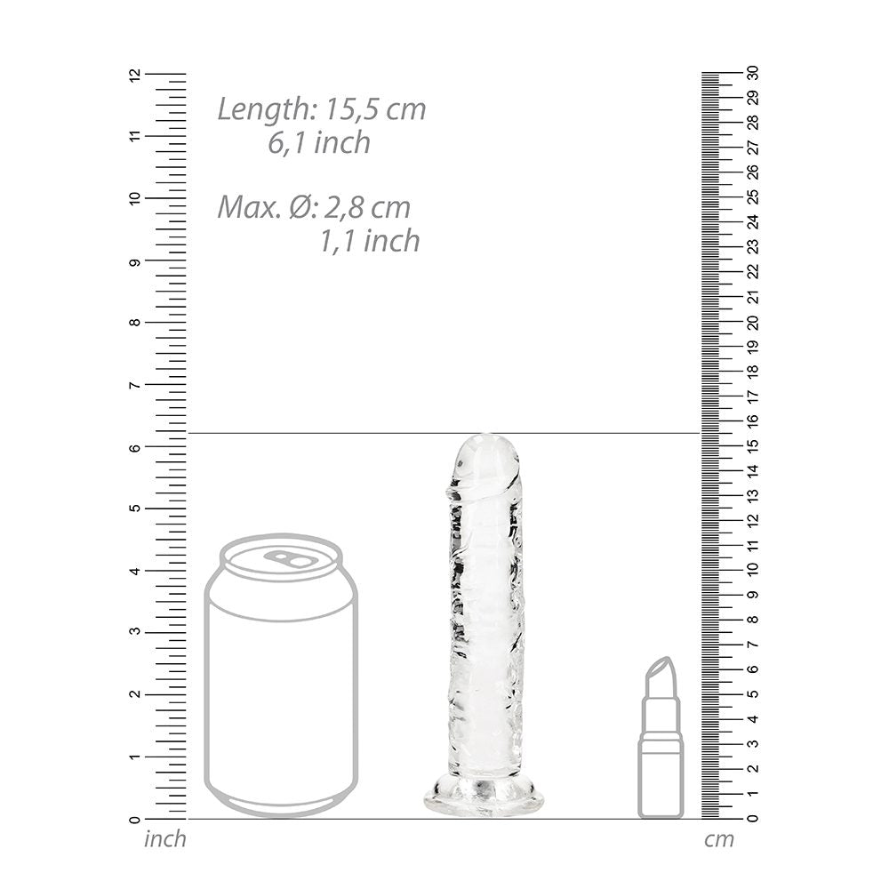 Shots RealRock 6″ Straight Dildo