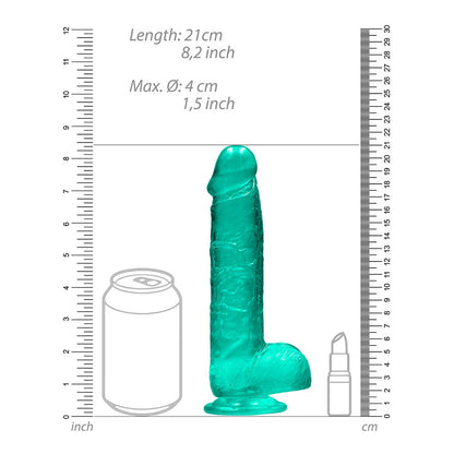 Shots RealRock 8″ Realistic Dildo with Balls